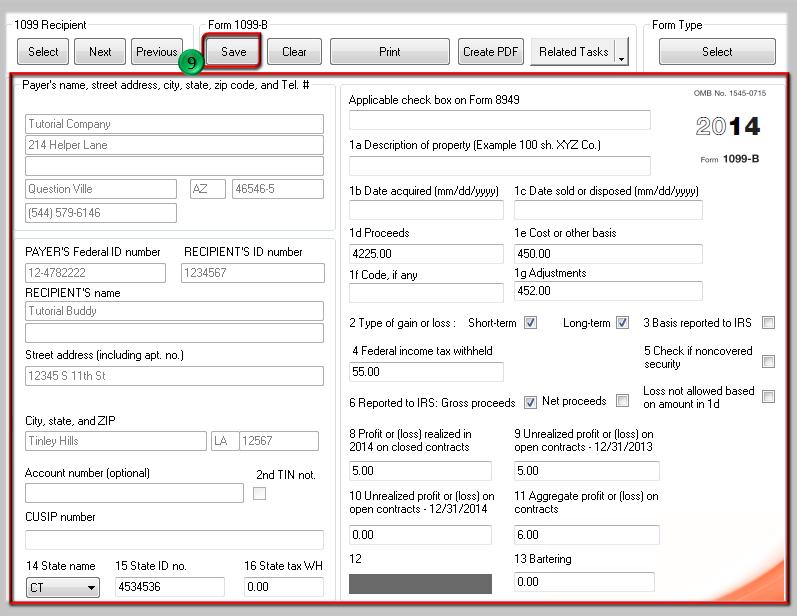 FORM AND SAVE B - W2 Mate® Software Tutorials