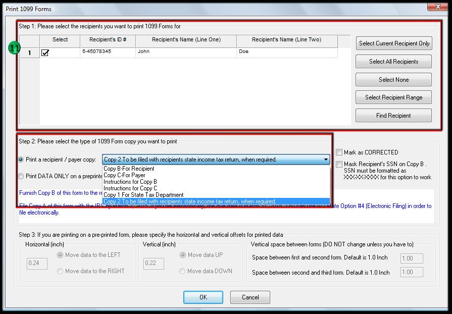 1099 Oid Print 1 2 W2 Mate® Software Tutorials 3674