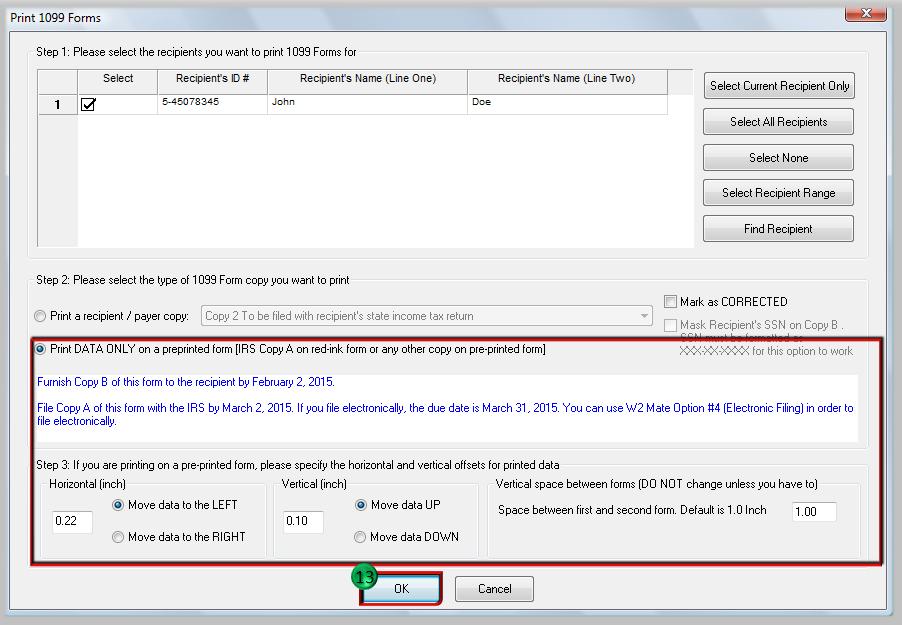 PRINT 3 B - W2 Mate® Software Tutorials