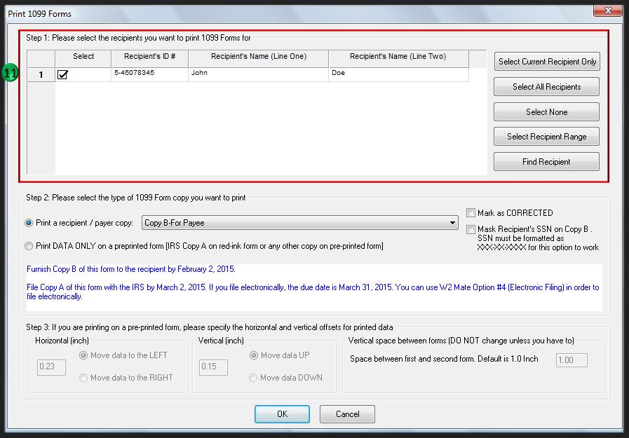 Print Screen Step 1 - W2 Mate® Software Tutorials